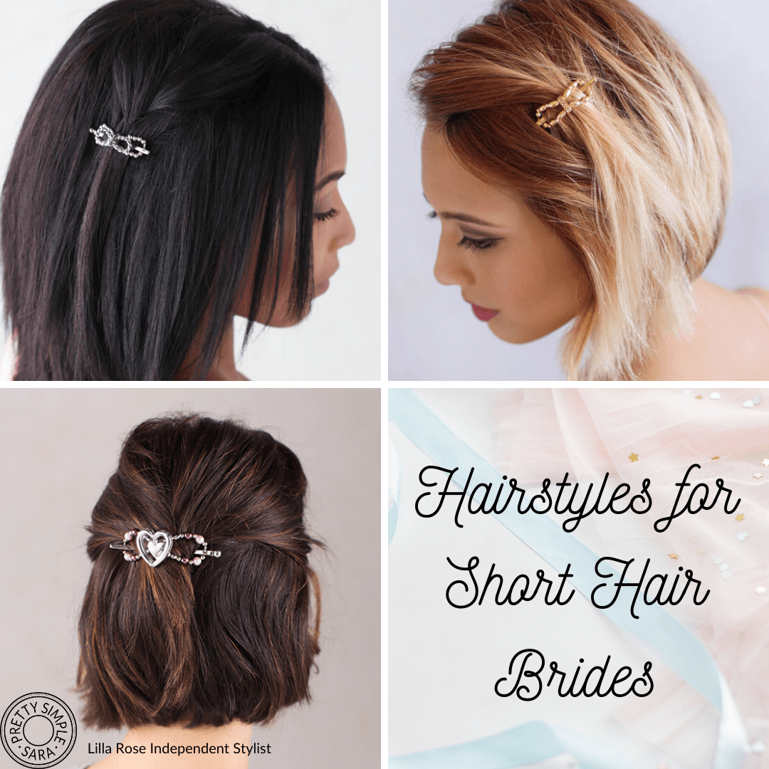 Hairstyle for Short Hair Bride • Pretty Simple Sara