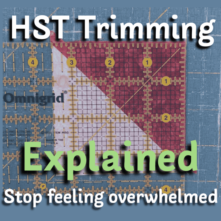 How and why to trim HST for quilts